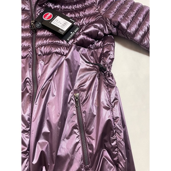 NWT New $355 Colmar Hoodie Partially Quilted Purple Jacket Size 42(IT) US S - Picture 13 of 14